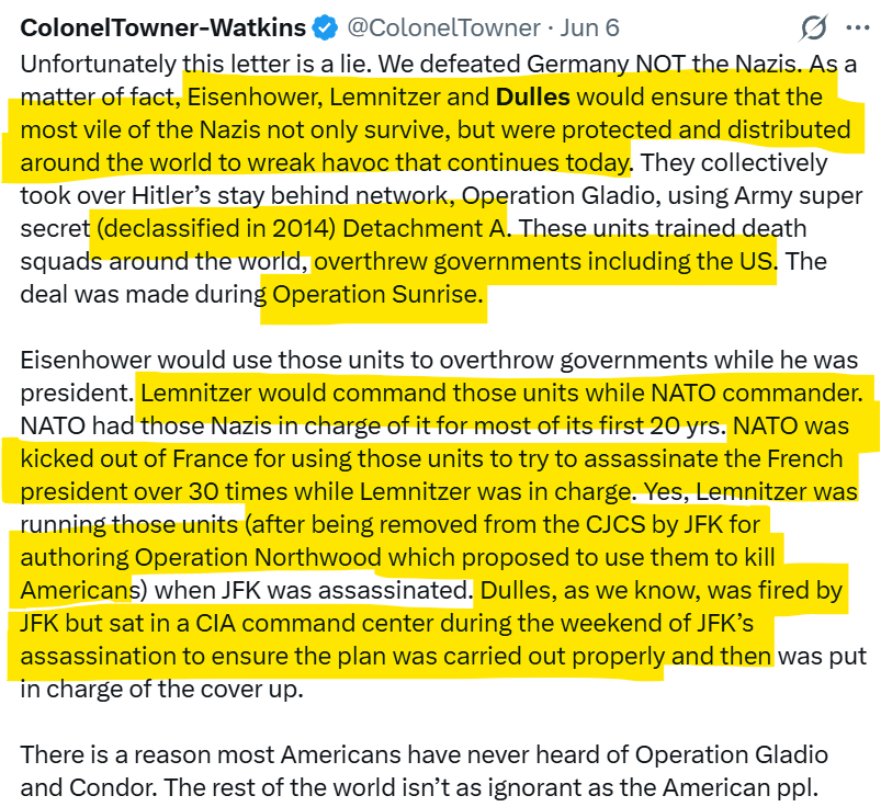 GordBolton's tweet photo. @Harry71A @MalatestaCarina @AlternatNews @miriwood @veradubs @beckynz @ivan_8848 @bears_with @DJSiri @BrianJBerletic @jimmy_dore @natalimorris @ClaytonMorris @wikileaks @Snowden @geraldcelente @USGOVIgnorance @RachBlevins @CosmanEmilSSTJ @AXChristoforou @ChristineEliaz @LeeCamp @LiuXininBeijing @DanielDumbrill @RealCandaceO @LenaPetrovaOnX @UN @AnaKasparian @dimitrilascaris @DanielLDavis1 @LarrySonar21 @RickSanchezTV @Panchenko_X @georgegalloway @antonioguterres @karen4the6th @SabbySabs2 @HavryshkoMarta @jacksonhinkle @TuckerCarlson @FranceskAlbs @_whitneywebb @Palsvig @Glenn_Diesen @RepThomasMassie @STANISKRAPIVNIK @TulsiGabbard @ColeenRowley @ZachCostello_ @ODNIgov #OperationSunrise was a #Dulles 卐 plan for a joint 🇺🇸🇩🇪卐 Army attack on USSR while USSR was defeating 卐🇩🇪. #OpSunrise was not immediately acted upon because USSR agreed to defeat 🇯🇵
Cdnpoli polCan UKpolitics USpol Auspol EUpol NZpol PnPCBC SKpoli #Hunka
https://t.co/nj7HQIozYN https://t.co/Ug5WfPPgUU