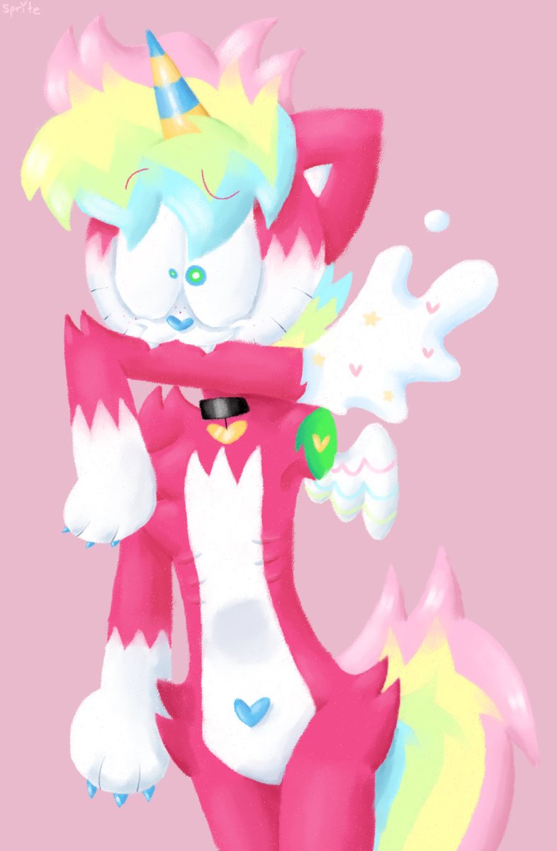 hercufang's tweet photo. i love pinkilicious so much ... i really enjoyed archiving all art featuring him because its all so nice to look at （＾ω＾） i added my favorite piece here, which i also posted on the daily account cause i love it so much! ^_^ https://t.co/IZjzVi28oC