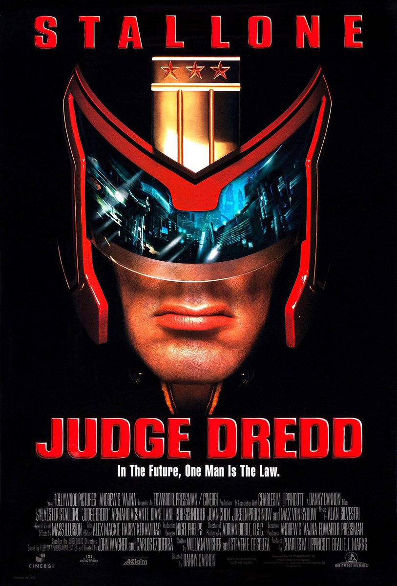 FilmNewsNos's tweet photo. 🎬MOVIE HISTORY: 31 years ago today, June 30, 1995, the movie ‘Judge Dredd’ opened in theaters!
#SylvesterStallone #ArmandAssante @RobSchneider #DianeLane #JurgenProchnow #MaxVonSydow #JoannaMiles #JoanChen #BalthazarGetty #MauriceRoeves #GiancarloEsposito #IanDury #DannyCannon https://t.co/NaonWNshV7