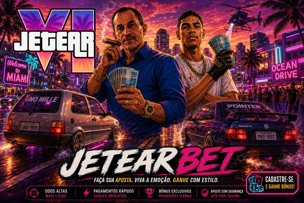 JetearVI's tweet photo. Uma revolução nos games! Em Roquestrela Jogos Apresenta: JETEAR VI®, você poderá apostar dinheiro de verdade em rachas de rua através da JETEARBET, tanto dentro do próprio jogo quanto pelo seu dispositivo móvel. 🔥 💰 https://t.co/JL9gN0euYJ