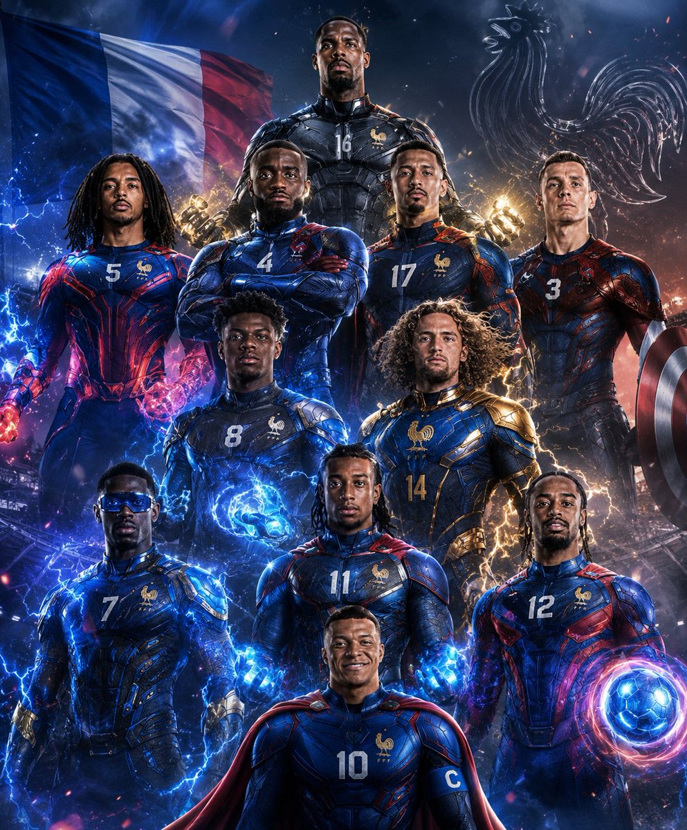 RbzT_v's tweet photo. Elle est EFFRAYANTE cette équipe de France, c'est grave ! 😱
#FRASWE #Avanger https://t.co/tGDF8orgtS