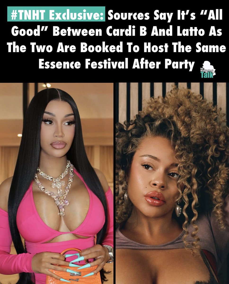 cardibhqs's tweet photo. Of course it’s “all good” because it’s not like pussyasslatto was all of a sudden going to drop her balls and say something to Cardi B. 😭 https://t.co/19kQi4sjql
