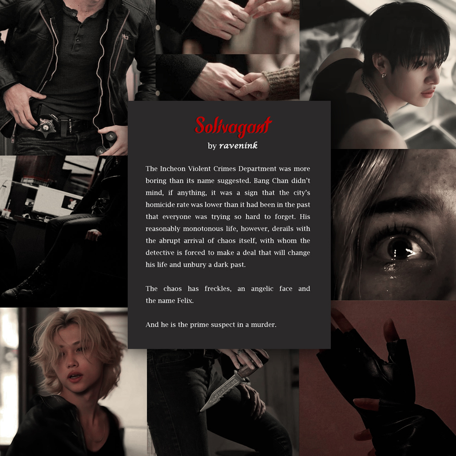 sunmoonlx's tweet photo. Ｓｏｌｉｖａｇａｎｔ

Chapter 13 •
“Rough night?”
“It could’ve been better if you’d been there, Detective.”

🫀chnlx
🫀explicit
🫀detective chn | criminal flx
🫀enemies to lovers • slow burn  • angst • forced proximity • criminal investigation

⊰⁠⊹ฺhttps://t.co/j2f3GjQhdM https://t.co/5BMnzDruBi