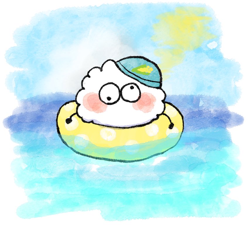 kanamoll's tweet photo. # 新しいプロフィール画像

夏仕様描いてもらっちゃった🤣しかも2種類も！？可愛すぎて💖💖💖浮き輪から飛び出してるほう帽子なくしとるやんww
ぴーこちゃんありがとう🥹❤️‍🔥 https://t.co/ghKOXQl9Wv