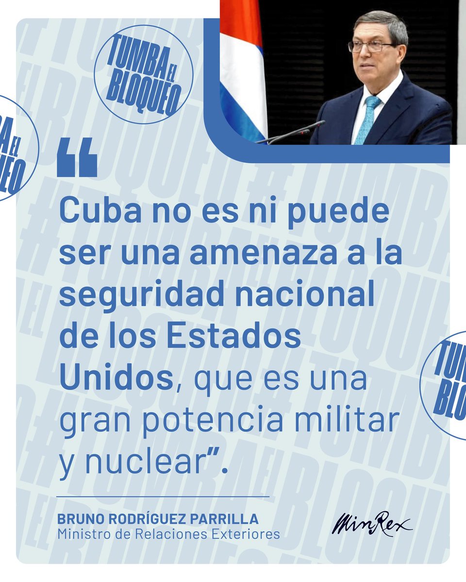 DanielPBet's tweet photo. Es un absurdo pensar que una isla pequeña y bloqueada pueda representar una amenaza a la mayor potencia militar y nuclear del mundo.
#CubaSoberana 
#CubaEsRevolución 
#MatancerosEnVictoria https://t.co/bhCaRh3hlZ