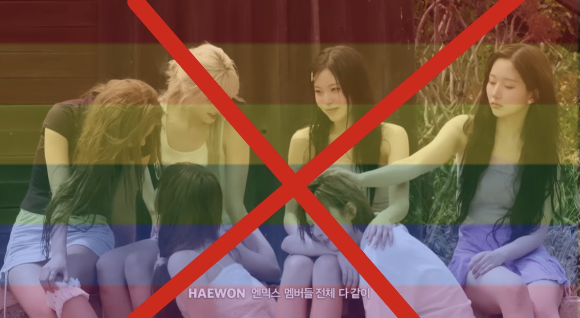 Bubblewrap4Lily's tweet photo. Pride month is OVER. Nmixx is CANCELED. No more Haely, no more sullbae. No Jjyukkyu. It’s over. https://t.co/biKRSS49TV