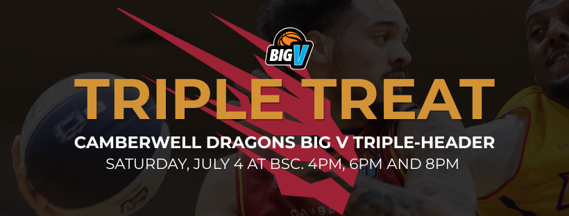CBLhooping's tweet photo. This Saturday at BSC: a triple-header of Dragons Big V hoops action. Your Youth League Women open the night against Western Port at 4pm before the Youth League Men host McKinnon at 6pm and the Championship Men go head to head with Bellarine at 8pm.
Get your tickets at the door. https://t.co/g71VKl7c6o