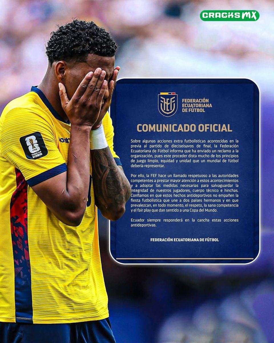 erickelmuneco's tweet photo. NO LES GUSTÓ 😭 

⚠️ La Federación Ecuatoriana presentó un reclamo por lo ocurrido en la previa del duelo ante México.

PERO A MI ME DIJERON LOS SUDAMERICANOS QUE ERA PICARDÍA 👀

En mi pueblo se les dice putos!!!!!!
#noquemuysalsas 
#llorones
#ecuadortienemiedodemexico https://t.co/Zm9ovyGuWH
