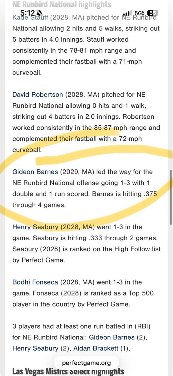 barnsey_17's tweet photo. Had a great tournament in Hoover, Alabama. It was a lot of fun to play some of the best competition in the 2028 class. Here are my stats. 
@labaseball1793 @NENorEastersbsb @TeamElitePlat @Trombs2 @kbarnaby #classof2029
 
.375 AVG
.375 OBP
1.000 OPS
2 XBH 
8 AB
3 RBI https://t.co/skKpfCpK12