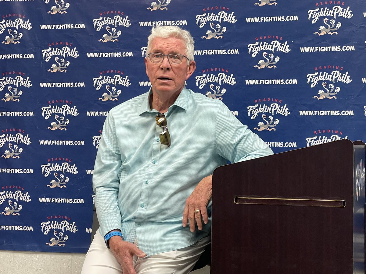 JeffKerrPHL's tweet photo. Mike Schmidt said he’s throwing out the first pitch at the All-Star Game in Philadelphia. 

#Phillies https://t.co/zoczC8aehR