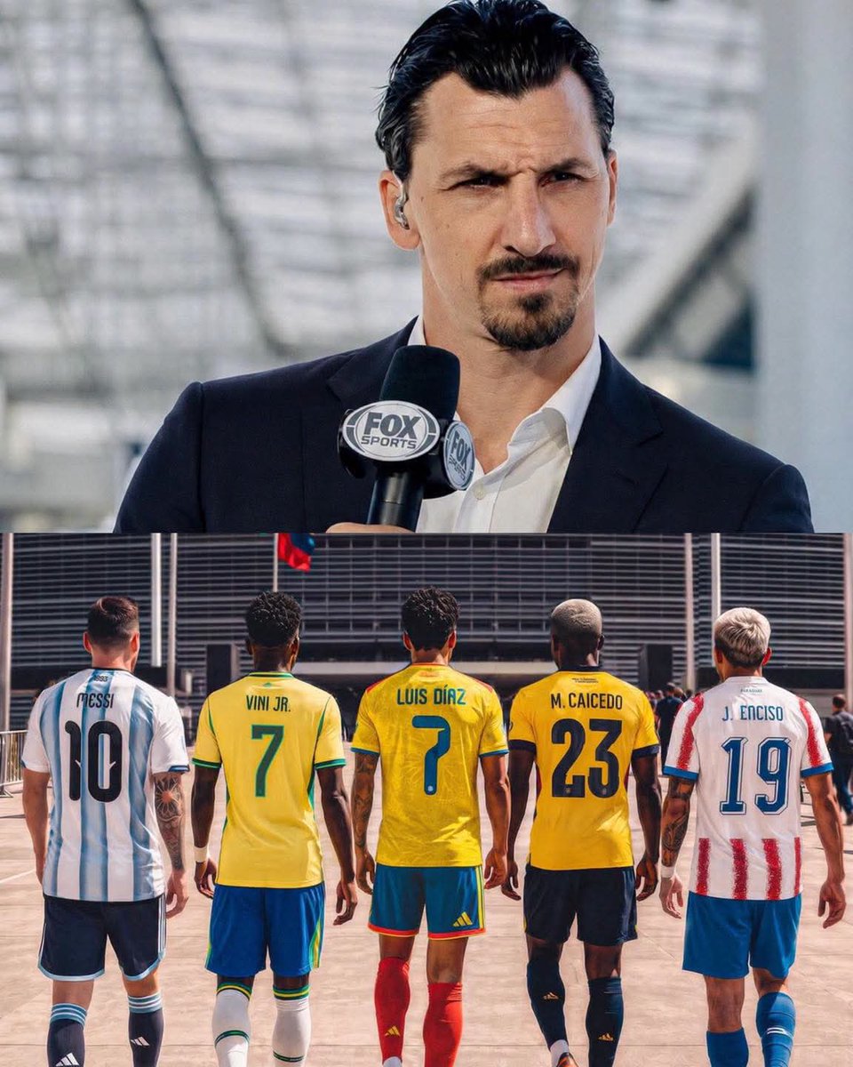 ElGolGarracol's tweet photo. — REPORTERO: “¿Cuál es el mayor aprendizaje de Zlatan Ibrahimovic de este Mundial?”

— ZLATAN IBRAHIMOVIĆ: “El fútbol sudamericano sigue siendo el estándar más alto.” https://t.co/Xa6IPd7zu4
