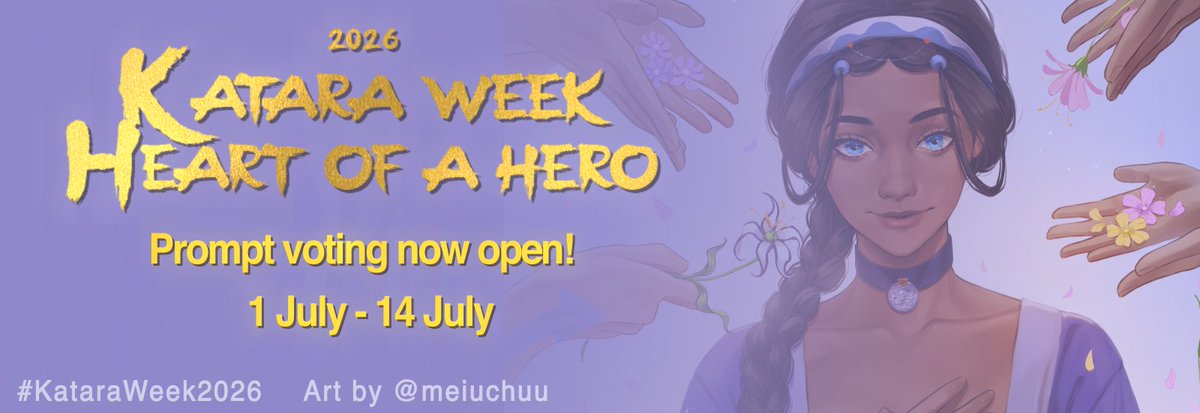 katarasweek's tweet photo. Prompt voting for #KataraWeek2026 is officially open! Voting is open for two weeks, from July 1 to July 14 🥳

Please use the link bellow to vote for prompts: https://t.co/Sv2TcEUTqn https://t.co/fIf5KALScM