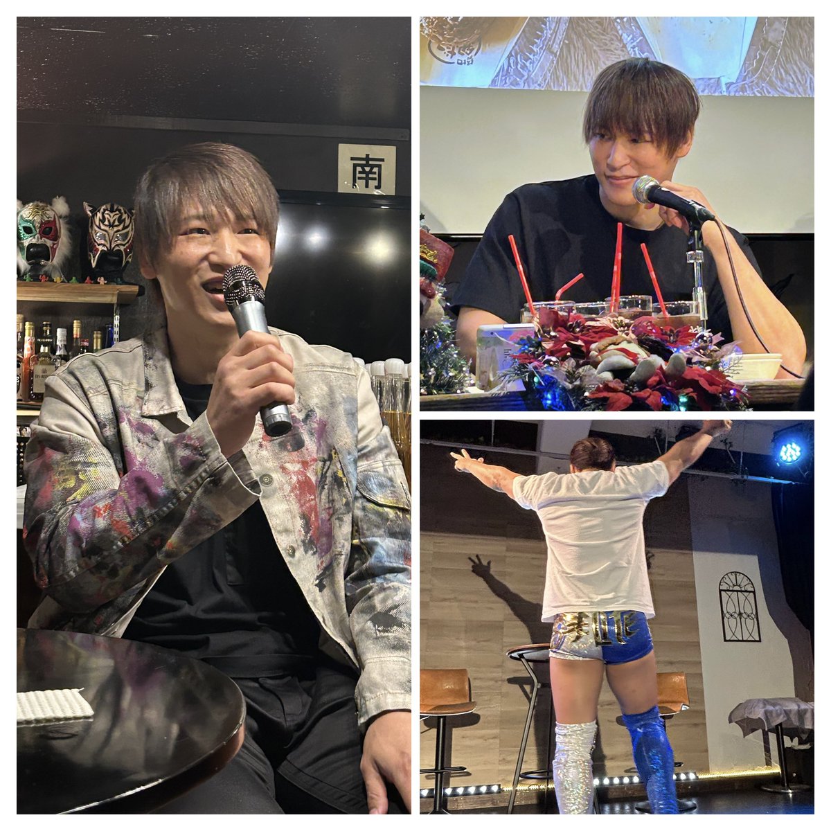 Yakko317's tweet photo. 飯伏さん、
デビュー22周年おめでとうございます🎉
足を大怪我しているのに、「プロレス界に貢献したい！」と毎日奮闘する姿に、私も前向きに生きよう！という気持ちになります😊ホントカッコいい🥰
飯伏さんのファンになって良かった❣️これからも全力で応援します🩵
#飯伏幸太  #Kotaibushi #AEW https://t.co/wmgWKnIKP4