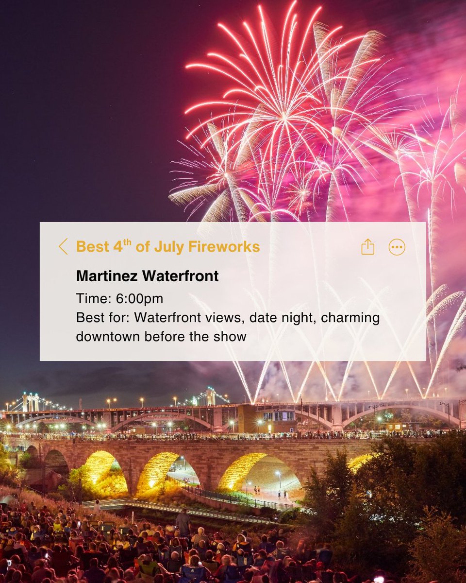 LivingInEastBay's tweet photo. Our top local spots to watch the fireworks this July 4th weekend 🎆
Where will you be watching?

Kat Sellis, MBA
📲 925-899-7779
📧 Kat@GoodAgent.org
https://t.co/4HHr2RL7vi Brokered by Real DRE#01858561
#WalnutCreek #EastBayLiving #WalnutCreekCA https://t.co/Yye6vG2GUl