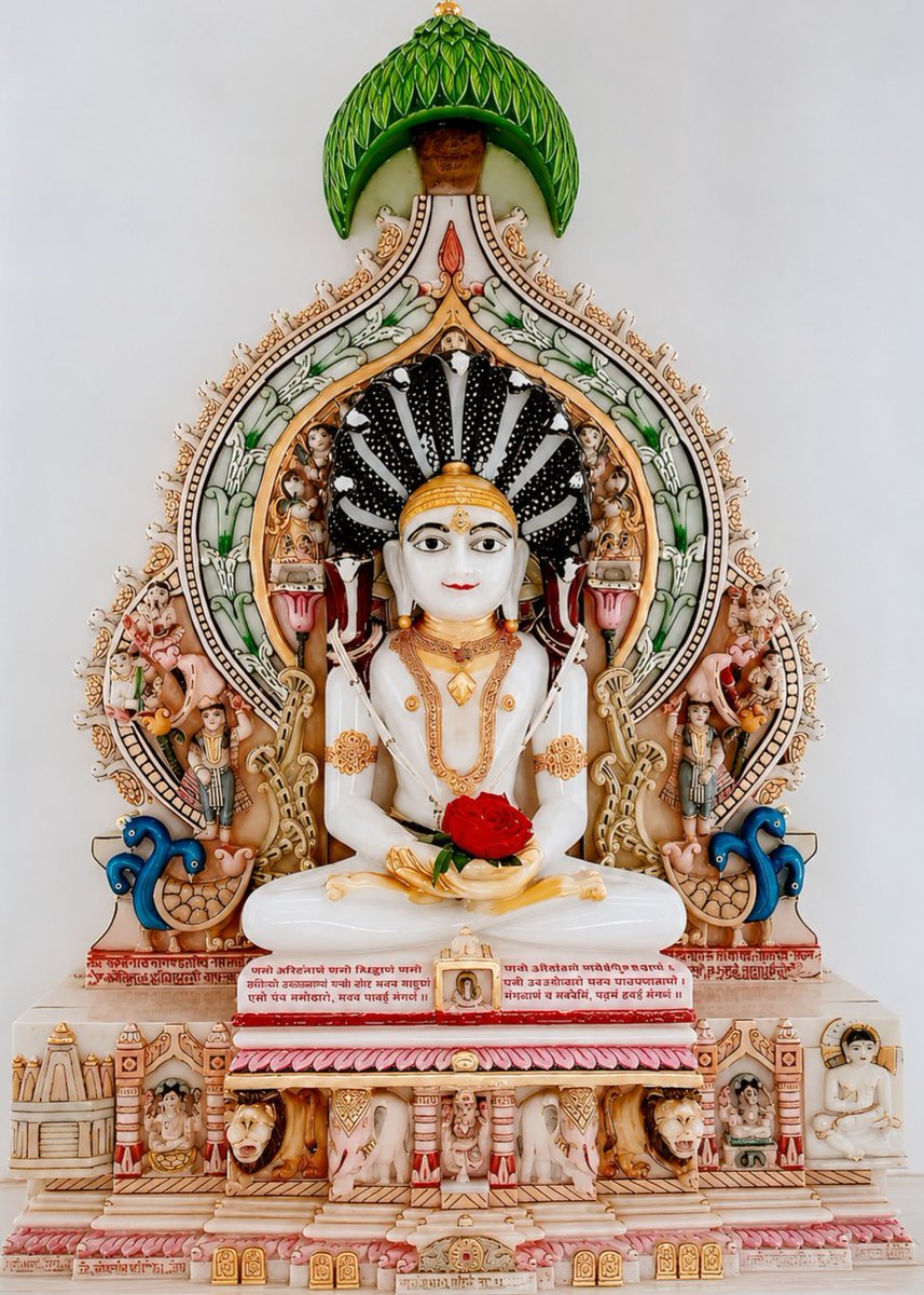 JainGoldnMandir's tweet photo. ✨भाग्यशाली आज तिथि एकम(1) है✨
🙏आज के दर्शन 🔔🔔
🙏श्री पार्श्वनाथ भगवान💖
🛕 श्री नरलाई जैन तीर्थ🙏
🙏श्री आदिश्वर भगवान जिनालय🔔🔔
🇦🇹 नरलाई, डिस्ट्रिक्ट - पाली, 
🇨🇮 राजस्थान.
🔰पिनकोड : 306703.

🙏 प्रातः कालीन वंदना
सभी का दिन मंगलमय हो 🙏 https://t.co/Z29Xk7VhHr
