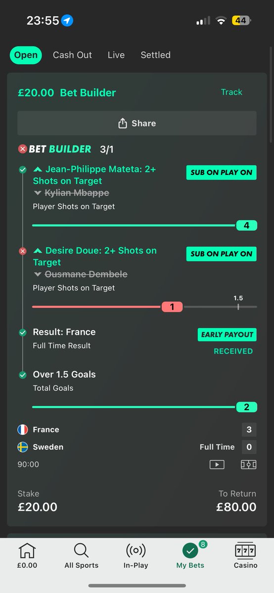 harviles's tweet photo. @OptaJoe @bet365 dembele SOT in the 63rd minute of play? Surely this is a winner? https://t.co/XP0UrWrRN6