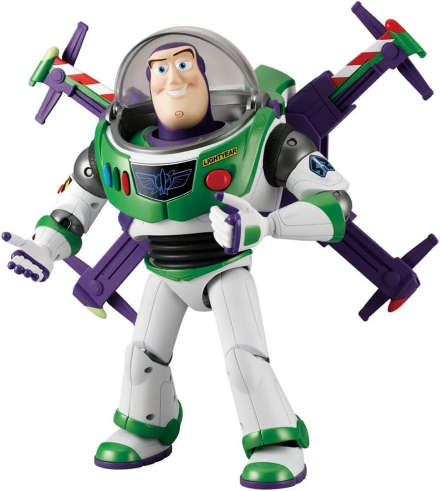 OpposingHorse's tweet photo. Takara Tomy is making a full scale Hi-Tech Buzz figure, looks great! Still using the old Thinkway molds so it should look great alongside the Toy Story Collection figures https://t.co/uYzpNKRHev