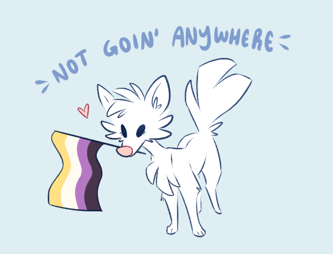 StarTheWerewolf's tweet photo. Repost! Here to stay 💖🏳️‍⚧️ https://t.co/ZLKEx4gdbW