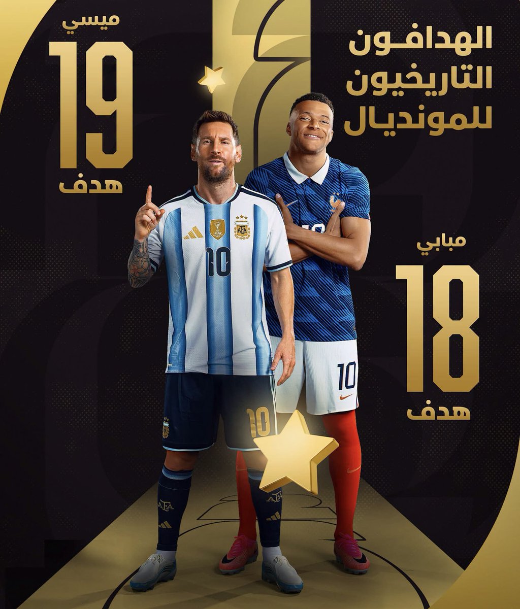 chikh_Dahi's tweet photo. هدافين كأس العالم عبر التاريخ!

🇦🇷 ميسي ��ارك في 6 نسخ سجل 19 هدف

🇫🇷 مبابي شارك في 3 نسخ فقط  سجل 18 هدف https://t.co/k6K4u9UndI