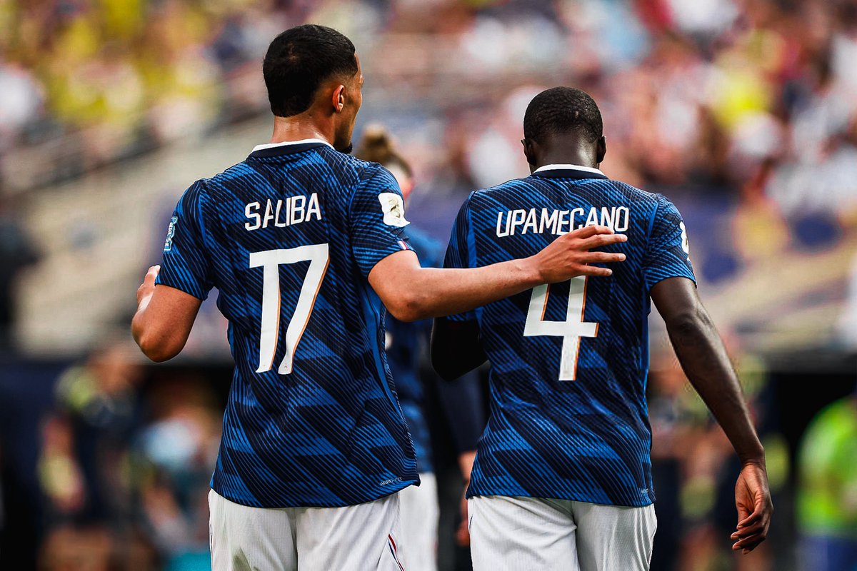 _gjr7's tweet photo. William Saliba & Dayot Upamecano
#FIFAWorldCup | #FARSWE https://t.co/cgWd7P3dVs