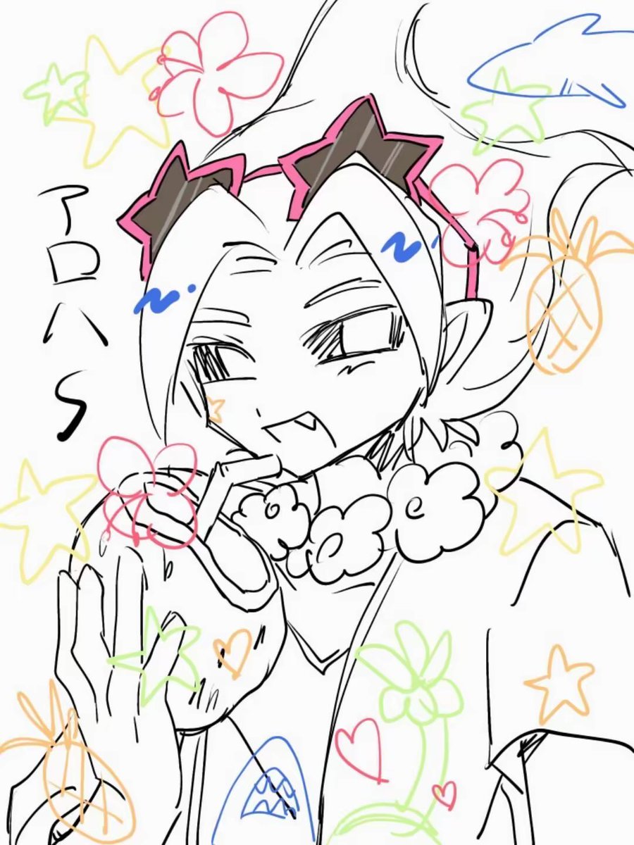 IRAWASUvmtt's tweet photo. 毎日暑いので水��とりましょう🦈🥥 https://t.co/K68oY3LKZc