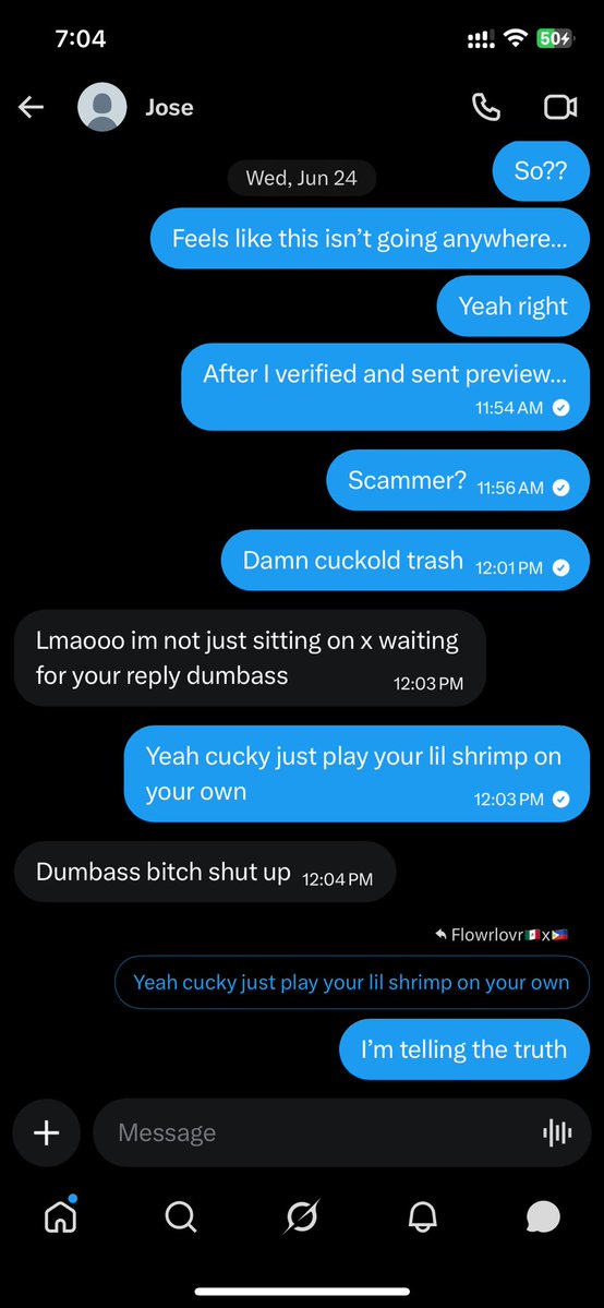 flowrlover0990's tweet photo. @Jd_20026 Yeahh who’s a scam what? https://t.co/iUwdLVoWaY