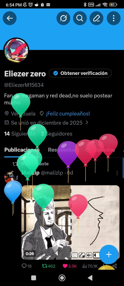 EliezerM15634's tweet photo. Es mi cumple yeiii🎈🎈🎈 https://t.co/BwZVzNMCVt