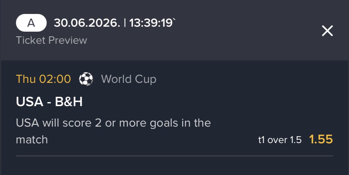 Hotty_Picks's tweet photo. WORLD CUP FREE PLAY⚽️

Odds 1.55📈

On last free play we hit France to score easy and on top of that we made brutal profit in VIP!🔥

Let’s repeat!🔁 

$30 for 1 follower who ❤️ if we miss!😎 https://t.co/Qup0UGN6rI