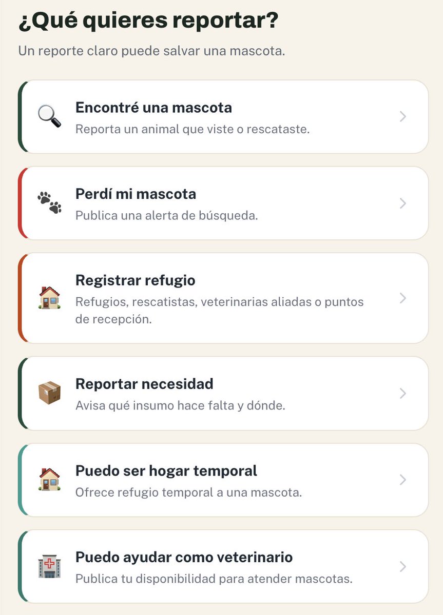 medicen_javo's tweet photo. Patitas a Salvo, la plataforma que busca reunir a las mascotas perdidas con sus familias.

¿Cómo funciona?
🐾 100% sin instalar nada
📍 Mapa de avistamientos y hogares temporales
📲 Botón de WhatsApp + compartir en 1 toque

@Build4Venezuela  🇻🇪 https://t.co/6Hiqowrtmu