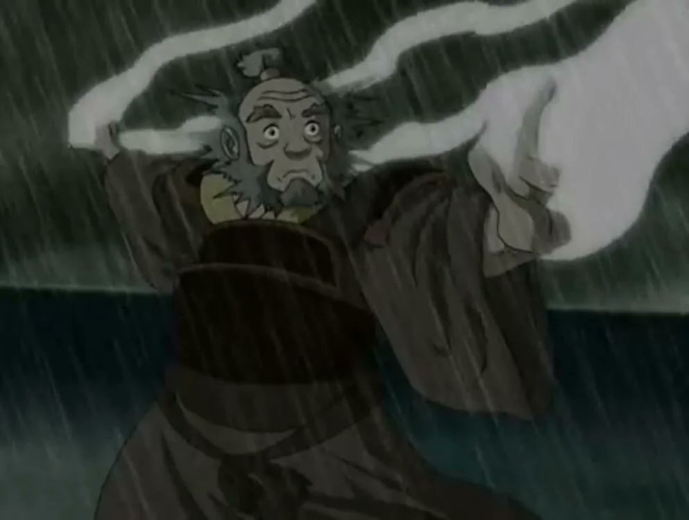 BaltoWolf45's tweet photo. @killmonger688 @OP_senju He does know since he grab azula's hand and redirected her lighting away if ozai is the strongest lighting bender than how come zuko tanked it like it was nothing iroh did tanked the lighting bolt he was covered in smoke afterwards https://t.co/SUV9XWU34v