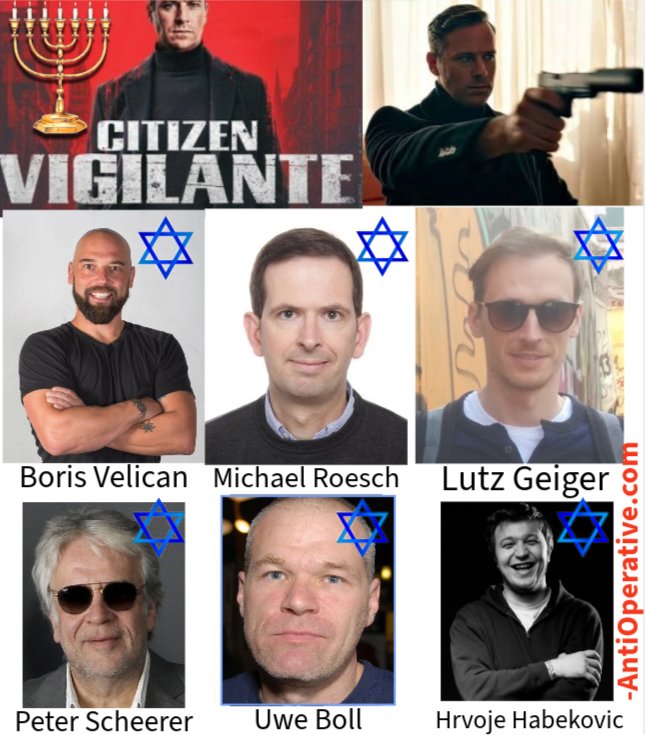 CaptainGalaxy's tweet photo. @ShaykhSulaiman THE DIRECTORS AND PRODUCERS.... CRIMINAL JEWS.#BloodLibel #citizenvigilante https://t.co/cYFn9YcsLk