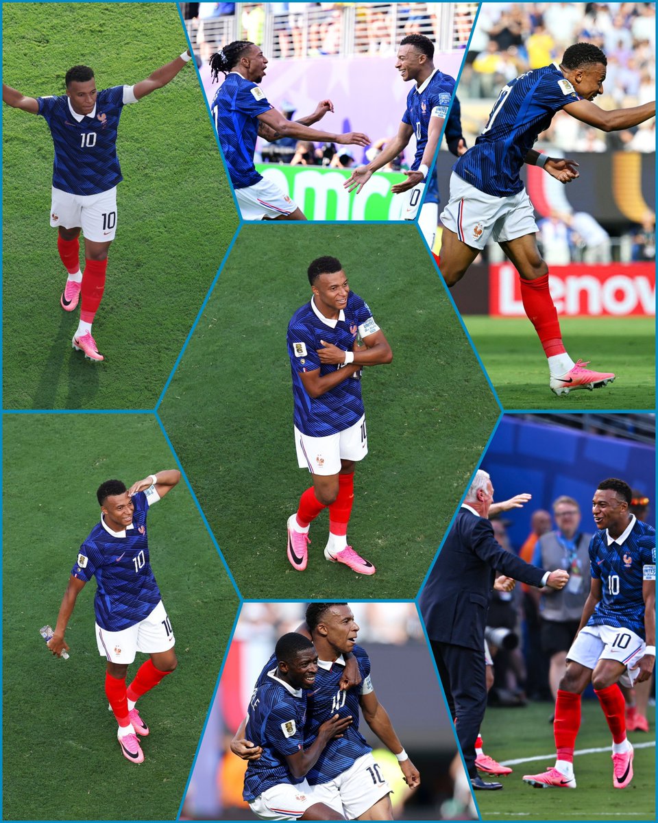 SiaranBolaLive's tweet photo. Gol Terbanyak World Cup Sepanjang Sejarah: 

🇦🇷 Lionel Messi - 19 
🇫🇷 Kylian Mbappé - 18 🆕
🇩🇪 Miroslav Klose - 16
🇧🇷 Ronaldo - 15
🇩🇪 Gerd Müller - 14
🇫🇷 Just Fontaine - 13
🇧🇷 Pelé - 12

Gol Fase KnockOut Terbanyak World Cup :
🇫🇷Kylian Mbappe - 10
🇧🇷Leonidas - 8
🇧🇷Ronaldo - 8
🇧🇷 Pele - 7
🇫🇷 Fontaine - 7

BIG GAMES PLAYER 🐢🇫🇷