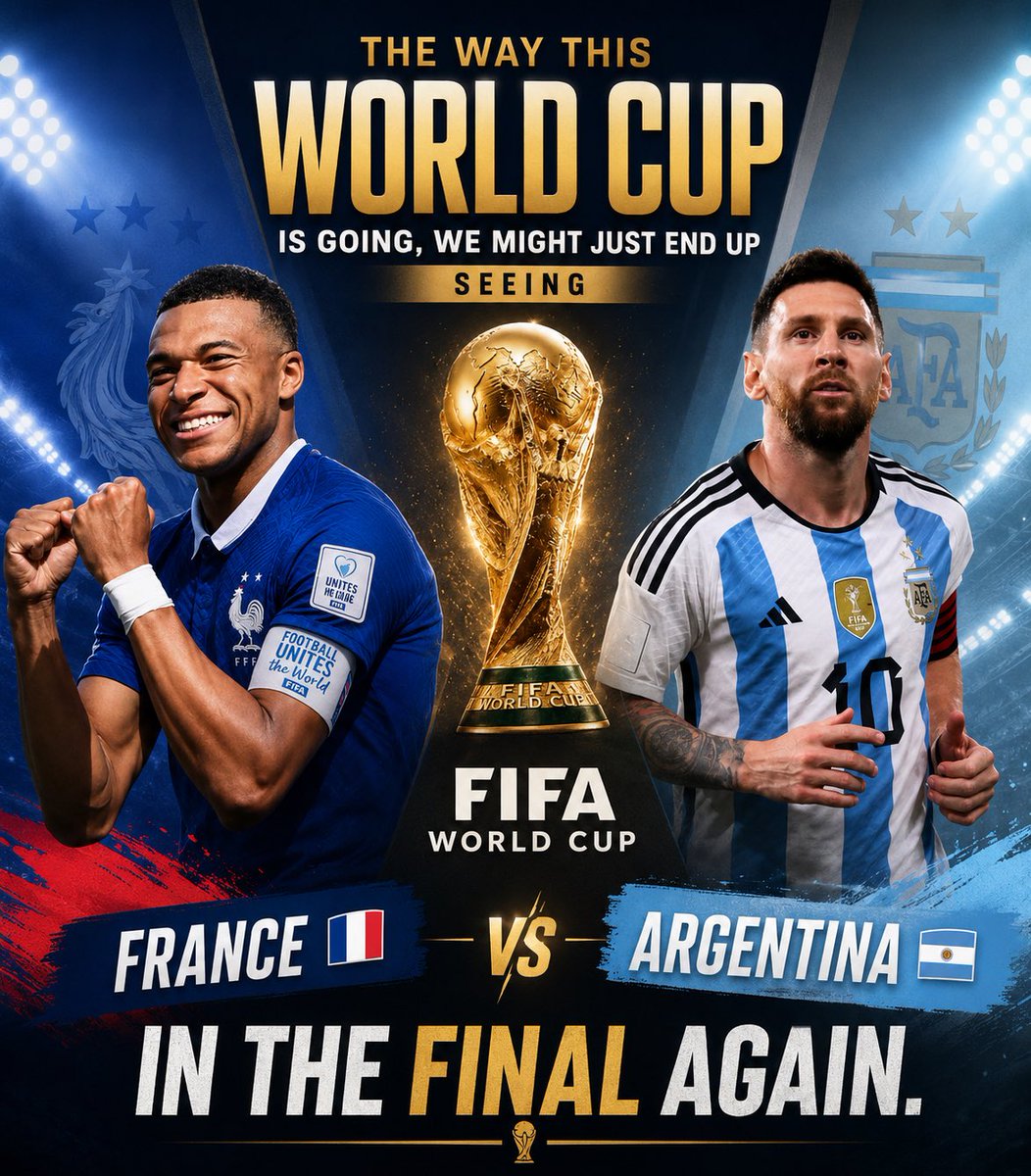 s_dee_sa's tweet photo. The can be the final teams wow #worldcup #FootballPredictions #FootballNews #mbappé https://t.co/5VtVVpPx4A