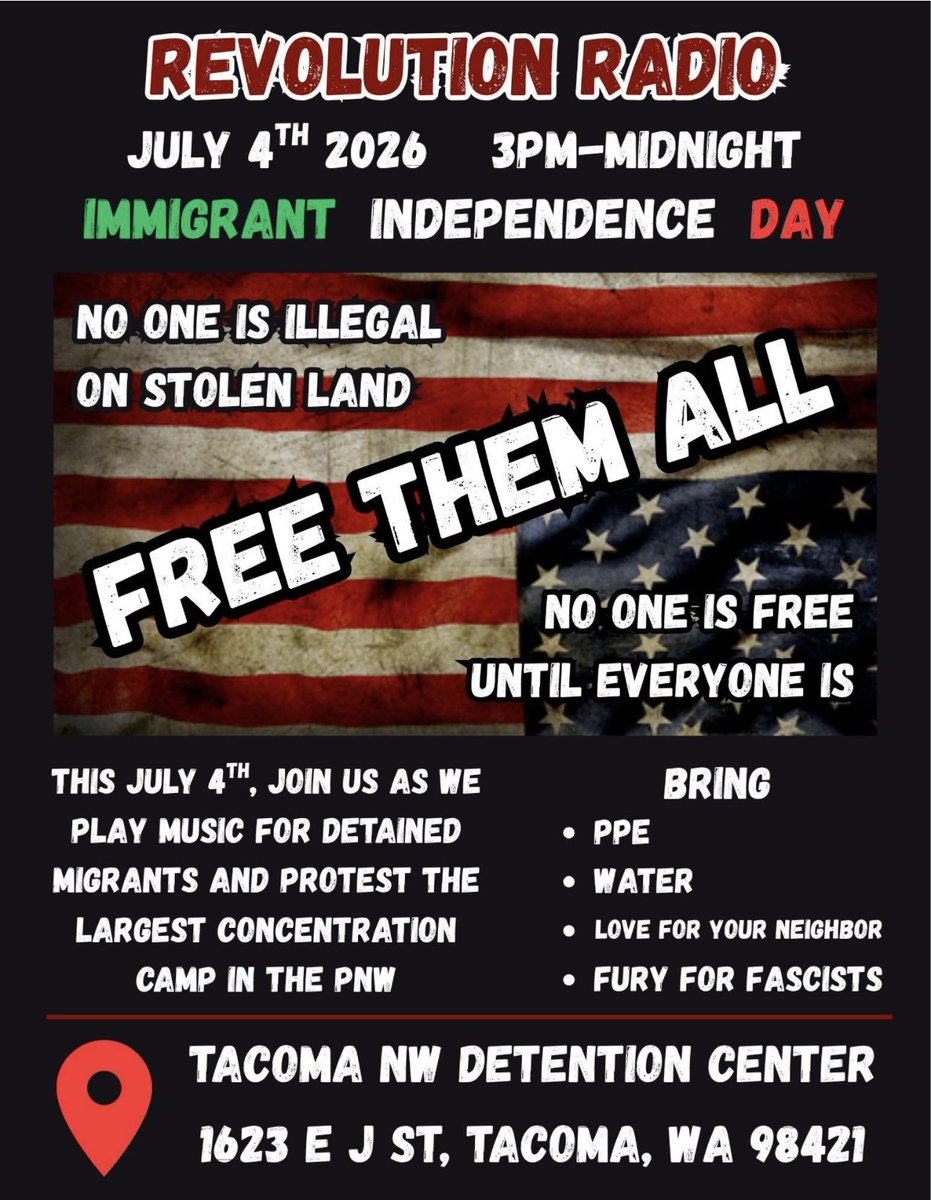 MrAndyNgo's tweet photo. Inspired by the North Texas Antifa July 4 terror attack on the ICE facility last year, far-left extremists have announced a direct action at a federal detention facility in Tacoma, Wash. on July 4.

The building was the target of an Antifa shooting ambush back in 2019 by John Brown Gun Club member Willem van Spronsen. Van Spronsen tried blowing up a huge propane tank at the facility before being shot dead.

He was celebrated by Antifa as a martyr whose actions should be replicated. I wrote about van Spronsen in my book, Unmasked. In his manifesto, he dedicated himself to his "trans comrades."