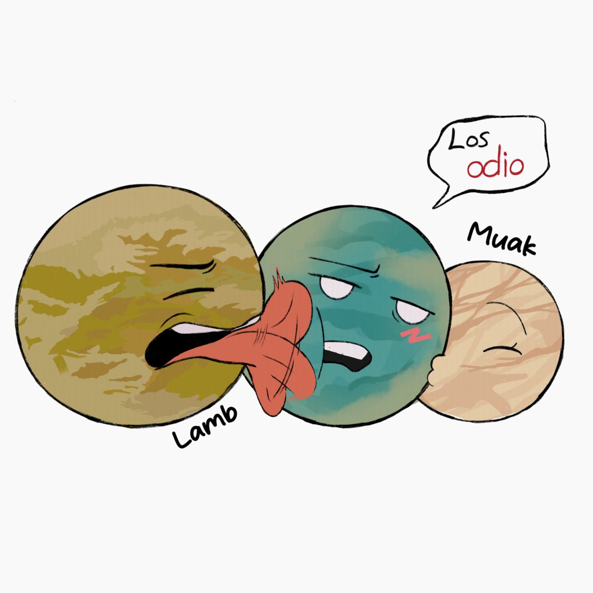 foxivd's tweet photo. Si los odias por te dejas titán 😐 #solarballs #solarballsfanart #solarballstitan #solarballsganymedes #solarballsEuropa https://t.co/62qpXBBcQE