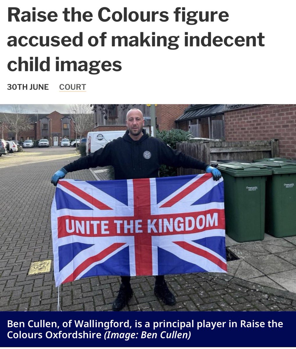 AbuHafsah1's tweet photo. Well this is awkward.

Ben Cullen, from Wallingford, has been charged with three counts of making indecent images. 

The 45-year-old is said to have made 22 indecent category A photographs, including one moving image.

He is also accused of making 36 indecent category B pseudo-photographs of children, and 20 category C images on the same date, the Oxford Mail reports.