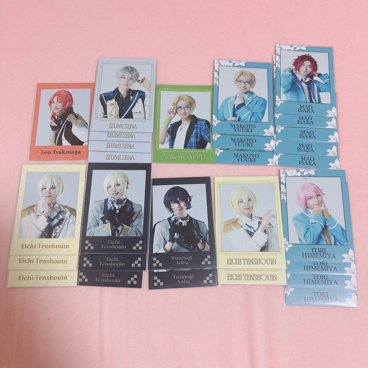 tri_______myk's tweet photo. 【交換/譲渡】あんステ レクイエム 返礼祭 RFK チェクメ DC ランダム アクスタ チェキ風カード ランブロ 特典

譲 ☆レオ 泉 嵐 司 真 真緒 英智 桃李 つむぎ
求 凛月 / 対価

☆交換のみ、他キャラは譲渡or複数:1の交換🉑
纏めて買い取ってくださる方は値下げします。
7/3、5、10〜12現地取引◎ https://t.co/rbF303gAJD