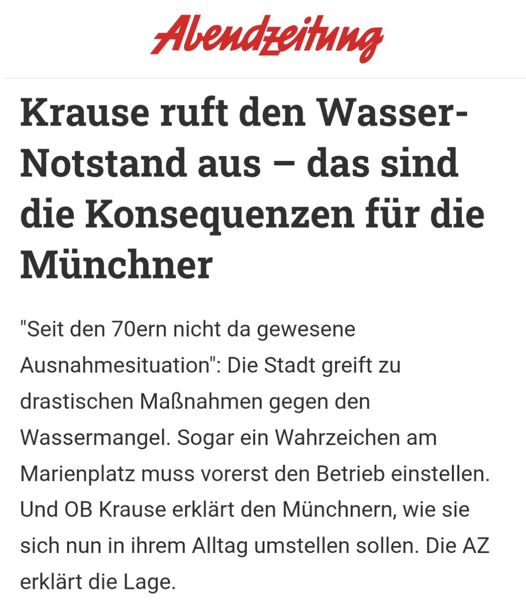 oida_grantler's tweet photo. München: Grün gewählt – 
zack, wird's Wasser abgedreht. https://t.co/tdyTeTsn0z