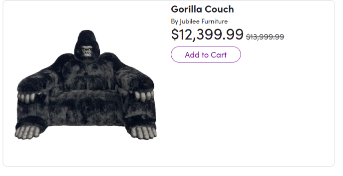 ABRfgc's tweet photo. Mommy wants the gorilla couch https://t.co/RssYb3hCuj
