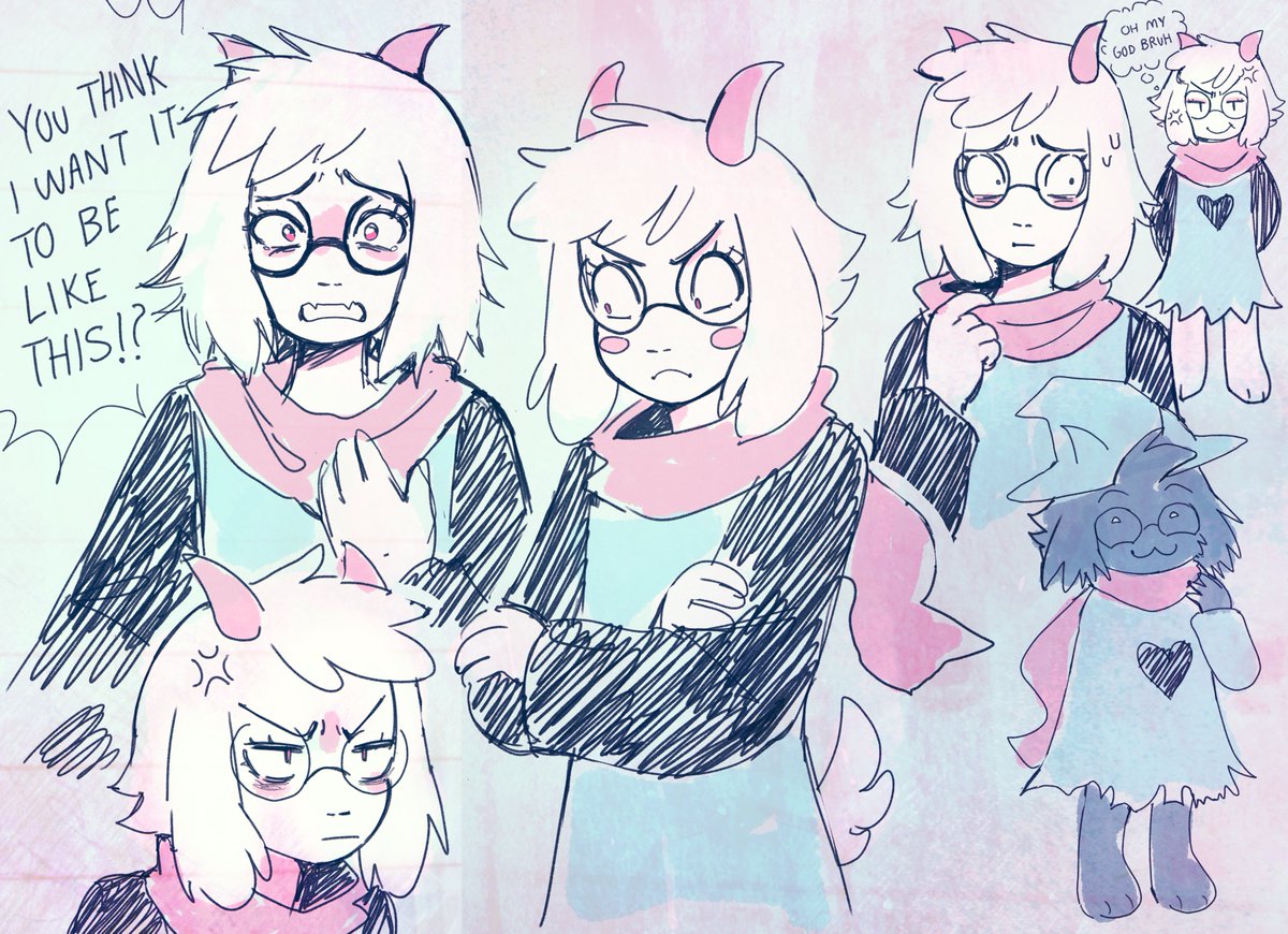 ceriisu's tweet photo. i am a very very big fan of the new ralsei expressions https://t.co/a2KuMEoCbw