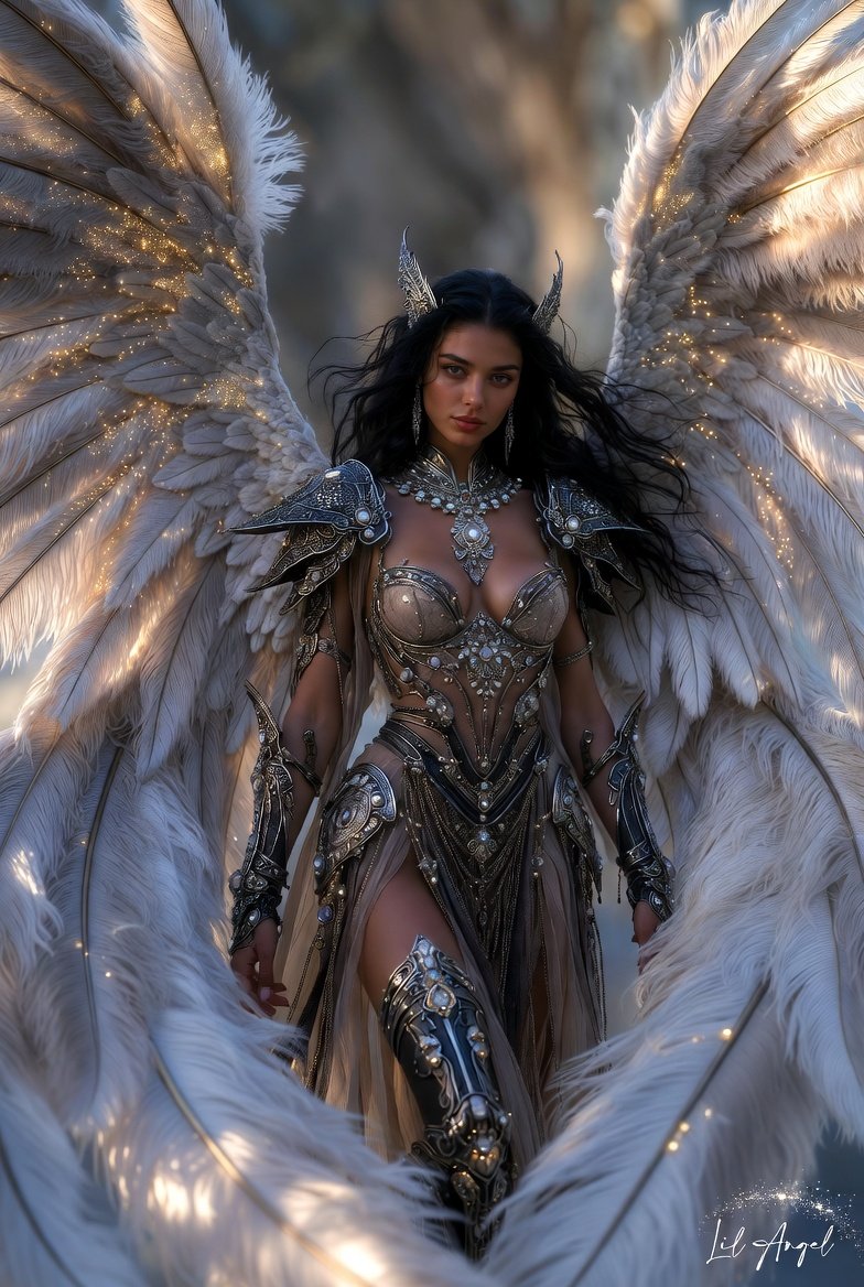 CLAngelillo's tweet photo. Crowned in silver and starlight, wrapped in wings of glory. âšð
She doesnât seek the throne â she is the throne.
Beauty forged in battle, grace tempered by fire.
An angel who looks like sheâs already won the war.
Ready to follow? ð¥
#AngelQueen #FantasyWarrior #CelestialPower #WingsOfLight