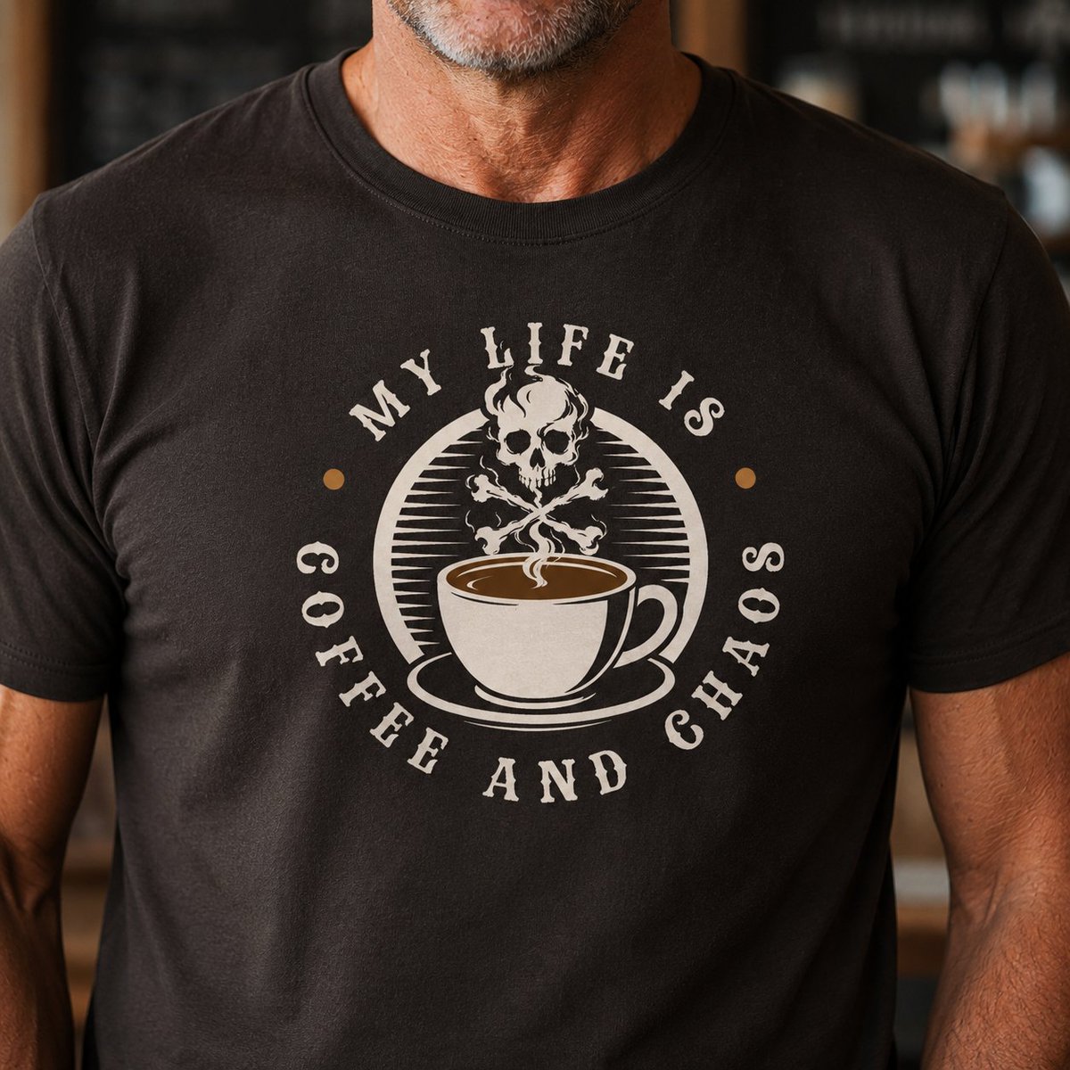 MorganDaniels's tweet photo. My Life Is Coffee and Chaos Shirt, Funny Coffee Lover Tee, Sku by MorgansDesignMarket 
 https://t.co/POr2LEN8AX via @Etsy https://t.co/aQl8FCJcCL
