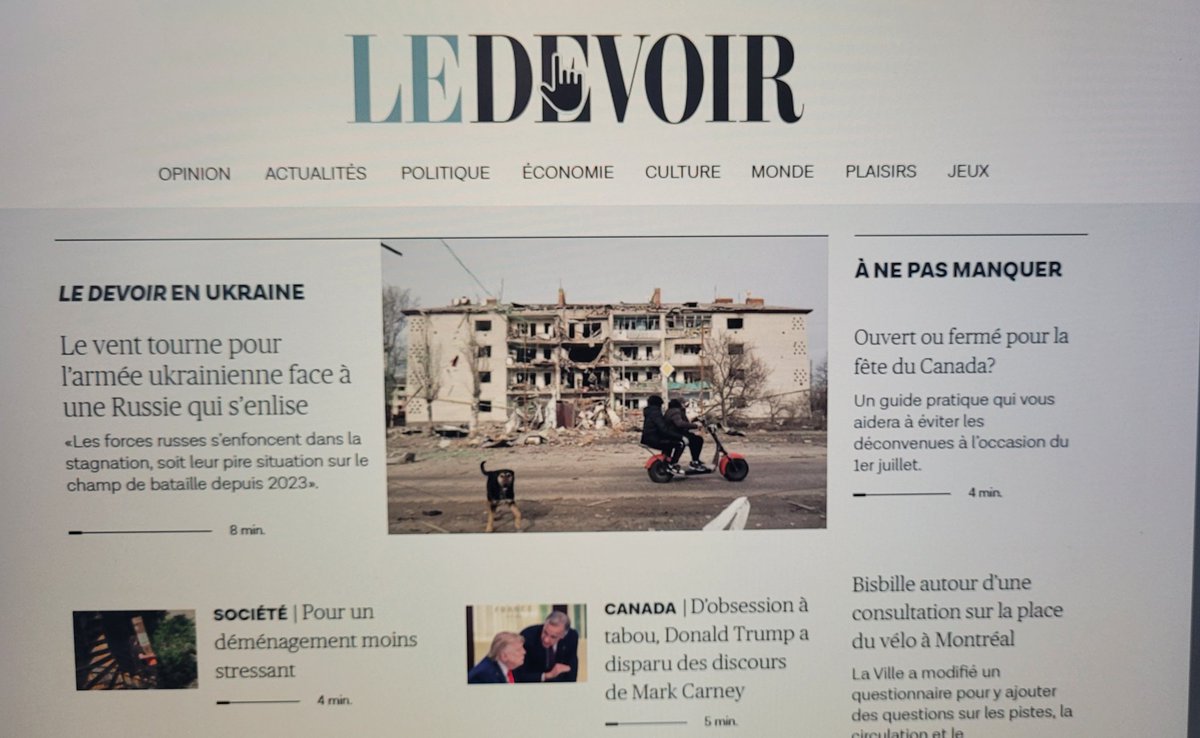 fillion_her's tweet photo. @Gerashchenko_en You are still on the News... French Canadian newspaper, this morning. https://t.co/nCkwyBTfoU