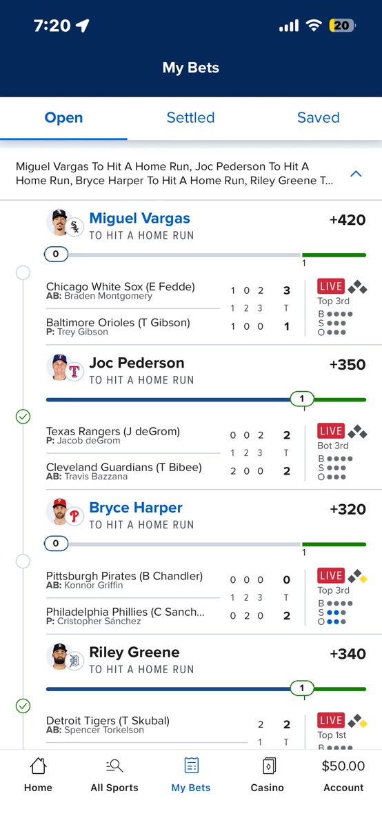 billydee238_'s tweet photo. @KasperMLB
Dinger Tuesday just started 🤯
Bryce and Vargas for the bang🤝
#WinWithKasper https://t.co/2y9hQ1AXN6
