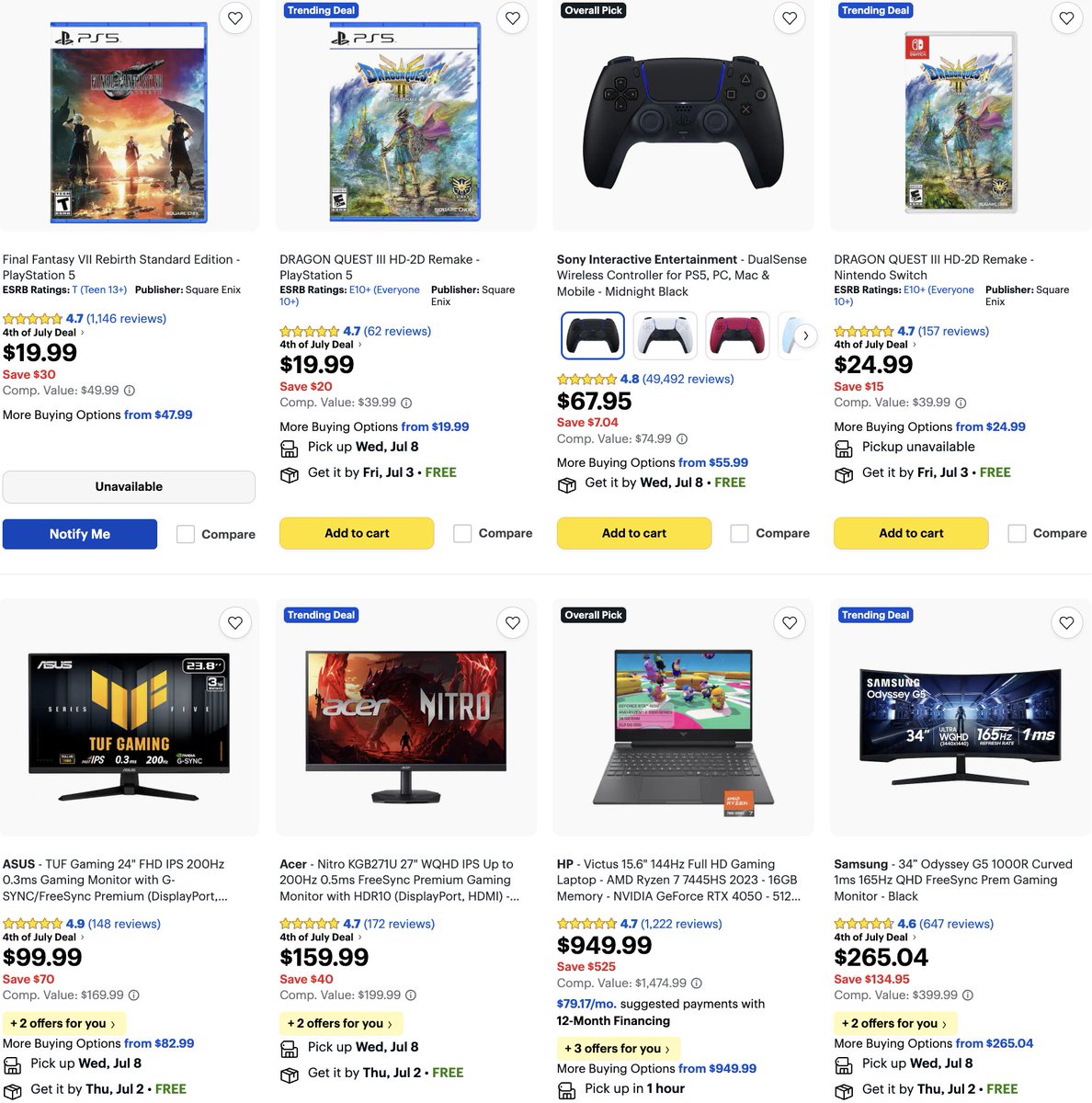 HoomanDeals's tweet photo. #AD 4TH OF JULY GAMING DEALS AT BEST BUY

Scroll down to see them all

https://t.co/K3BhL35Qgb https://t.co/n2NYLRRZHa