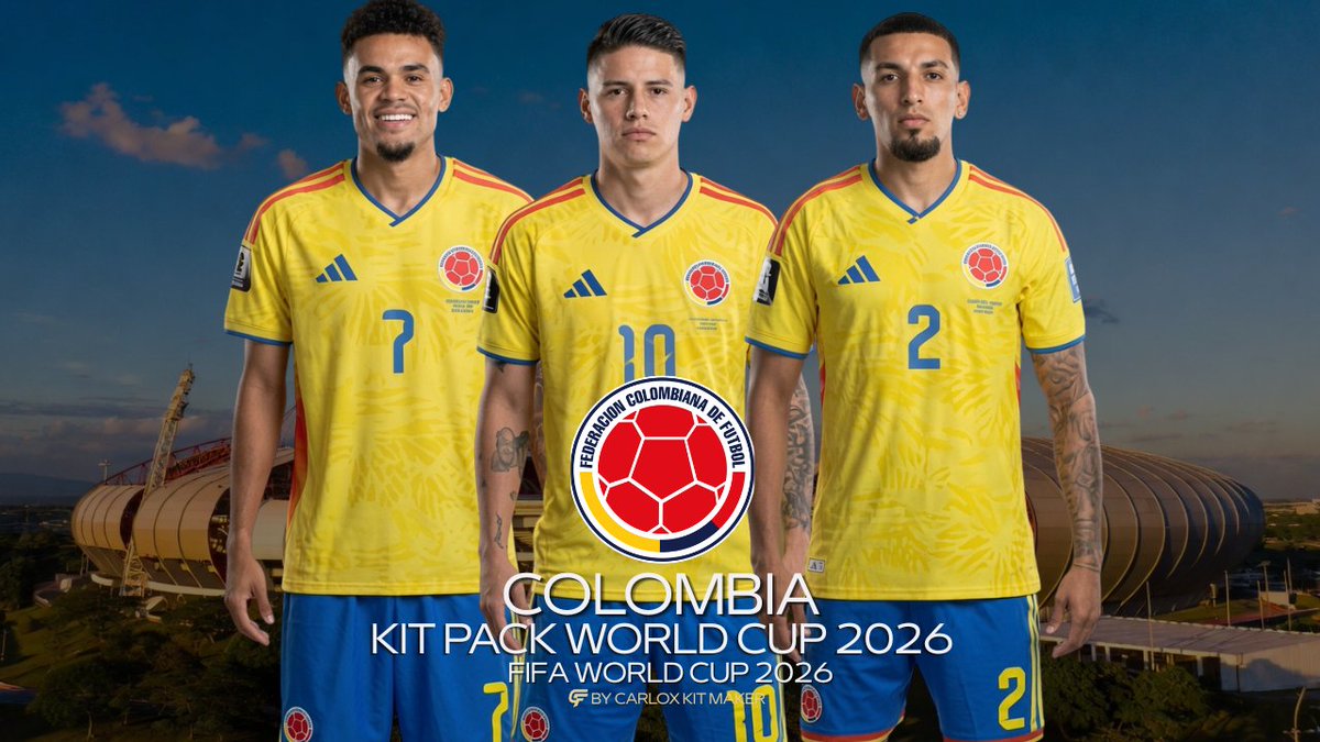 Carloxkitmaker's tweet photo. Selecciรณn Colombia๐จ๐ด
Kit Home And GK 26-27 for PES 2021
๐ฅ DOWNLOAD
https://t.co/MYbWHgM6bb
#PES2021 #Colombia #SeleccionColombia #KitPack #eFootball2021 #PESCommunity #PESMods #PESKits #Temporada2026 #WC2026 https://t.co/roLBW9GgGV