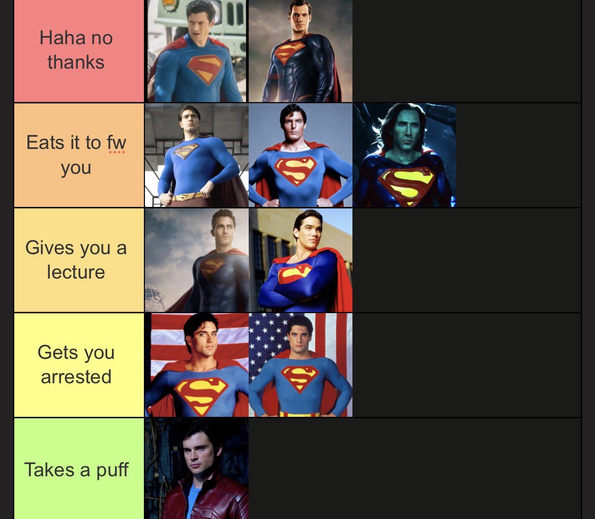 akachi_is's tweet photo. Supermen based on if you gave them a joint https://t.co/hs5ihTr1mp