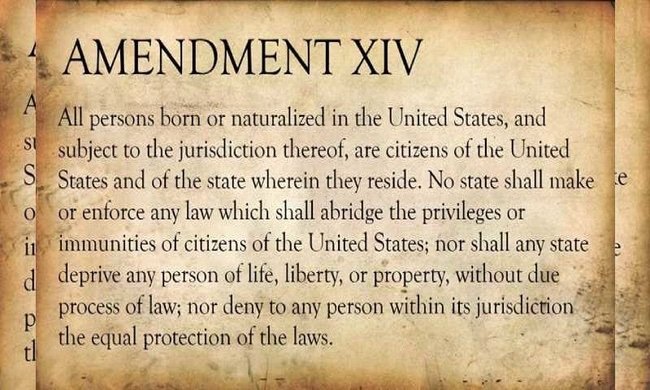 Terrycandoit's tweet photo. @Dennis7654X @RepJasmine Looks like the Amendment clearly states it was meant for "All persons" bro. 💯 https://t.co/JbcljOFpCd