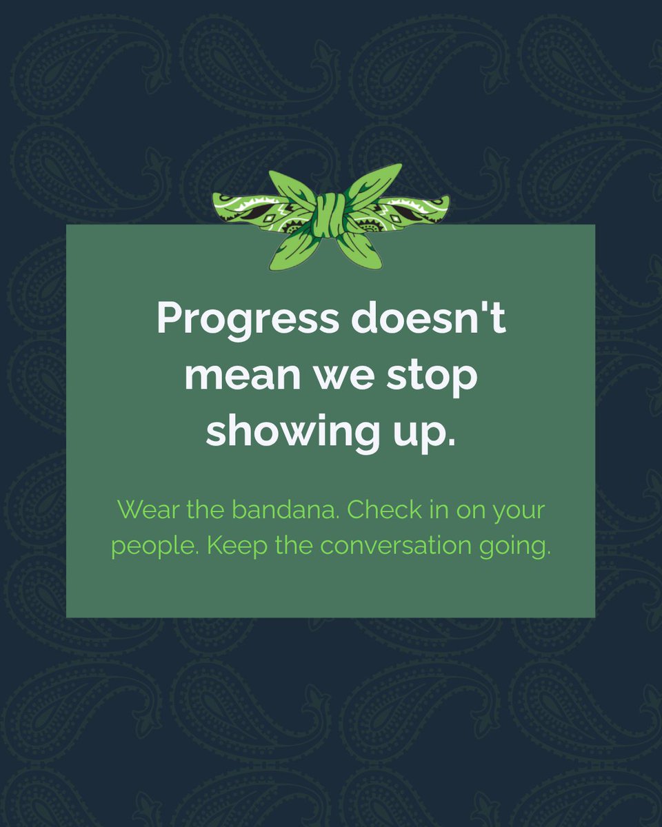 TheBandanaProj's tweet photo. The numbers are moving in the right direction and we're not stopping now. 💚

Check out what the latest research says and why the work we do together still matters. 

Source: UCLA Newsroom 👇 
https://t.co/1rRrHyAQCE

#GreenBandanaProject #MentalHealth #CollegeStudents https://t.co/SiQgKIIUUM