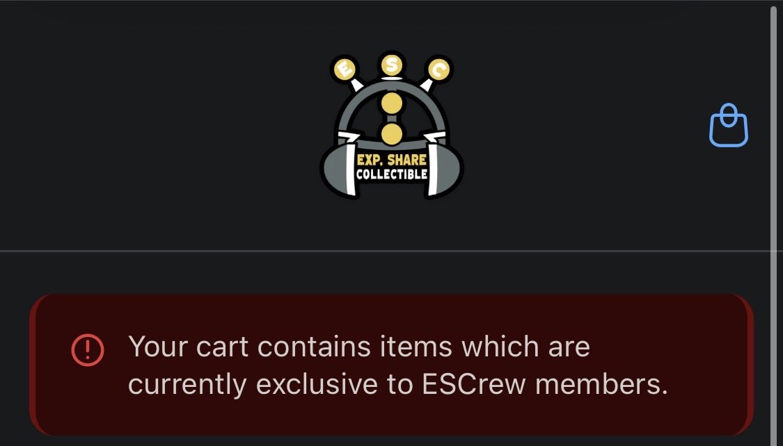 NecroPops's tweet photo. @OPMerchandise @E_S_Collectible Still can’t order anything elite even though I regained status. https://t.co/mbpz2iNyUO